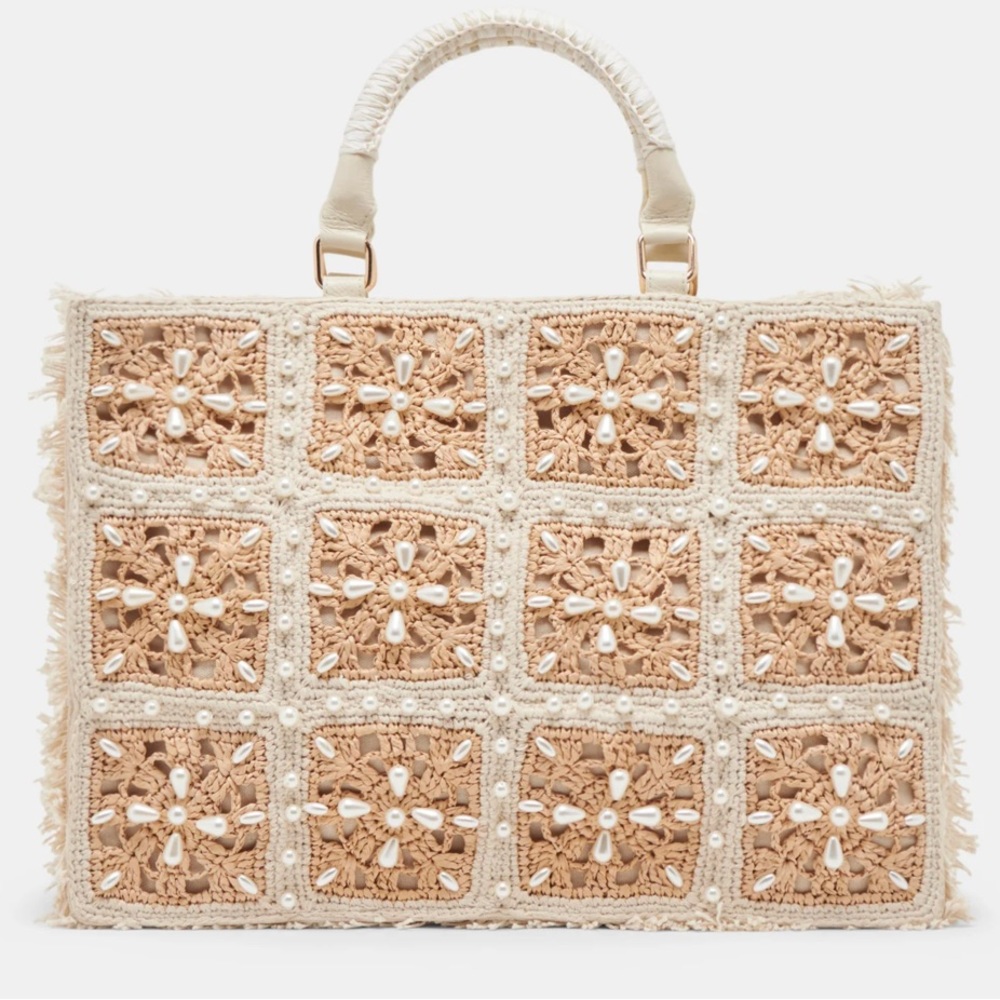 Dolce Vita raffia tote